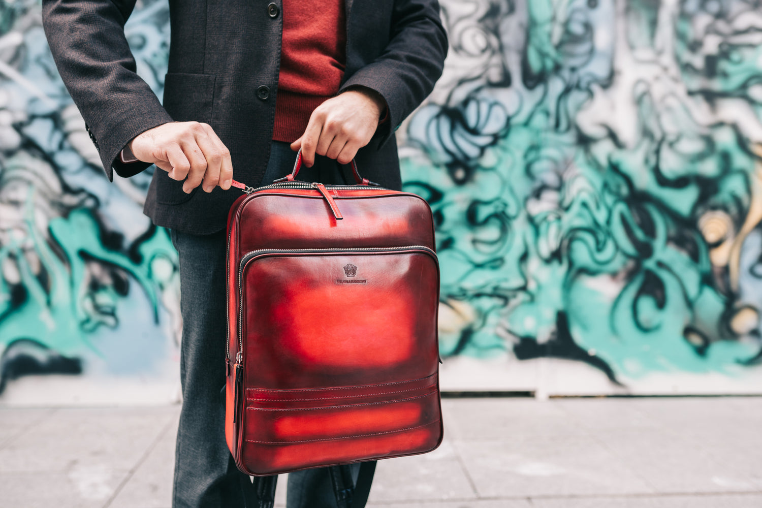 Lederrucksack Sydney Melvin & Hamilton